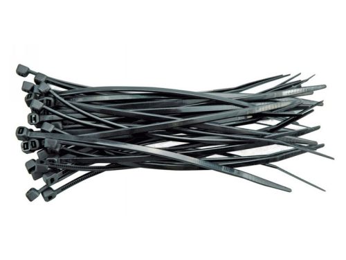 VOREL Kábelkötegelő 150 x 2,5 mm fekete (100 db/cs)