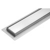 Zuhanylefolyó 60cm White Glass Inox FALA