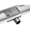 Zuhanylefolyó 60cm Black Glass Inox FALA