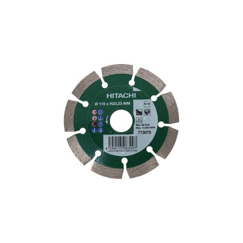 HiKOKI 773070 Gyémántkorong 115x22,23 mm, UNIVERZÁLIS