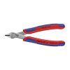 Elektronikai vágó fogó 125mm PVC bevonat Knipex