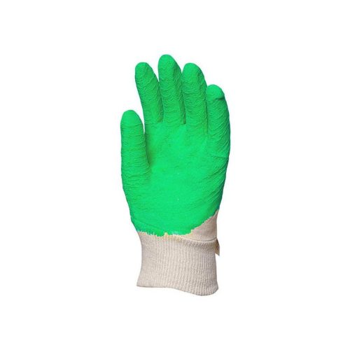 Munkavédelmi kesztyű mártott zöld latex 8-as (vágásbiztos)*