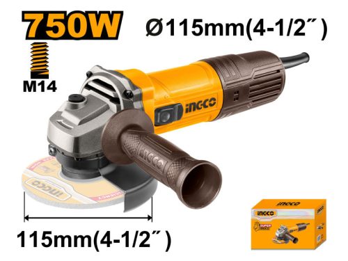 INGCO Sarokcsiszoló 115 mm 750 W