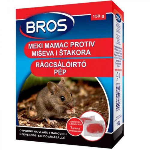 Rágcsálóírtó pép 150g 29ppm Bros