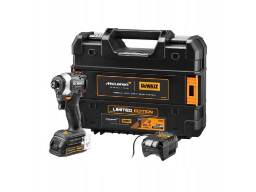 DEWALT/McLaren Akkus ütvefúró-csavarozó 18 V 90Nm (1 x 4,0 Ah akku + töltő + TSTAK)