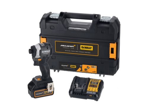 DEWALT/McLaren Akkus ütvecsavarozó 18 V 208Nm 1/4" (1 x 4,0 Ah akku + töltő + TSTAK)