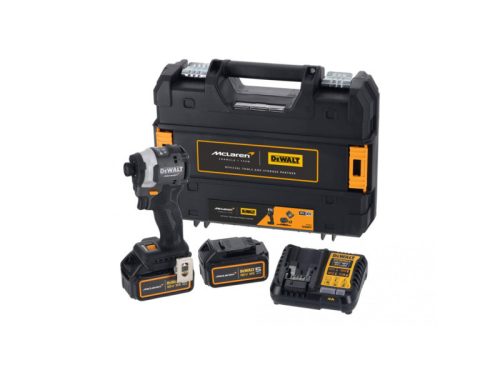 DEWALT/McLaren Akkus ütvecsavarozó 18 V 208Nm 1/4" (2 x 5,0 Ah akku + töltő + TSTAK)