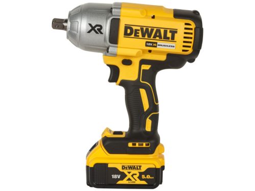DEWALT Akkus ütvecsavarozó 18 V 1/2"-os 1625 Nm (2 x 5,0 Ah akku + töltő + TSTAK)