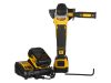 DEWALT Akkus sarokcsiszoló 125 mm 18 V szénkefe nélküli 125 mm (2 x 5,0 Ah akku + töltő) DCG405P2