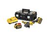 DEWALT Akkus sarokcsiszoló 125 mm 54 V szénkefe nélküli (2 x 9,0 Ah akku + töltő) DCG418X2