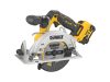 DEWALT Akkus körfűrész 18 V szénkefe nélküli (2 x 5,0 Ah akku + töltő) DCS512P2