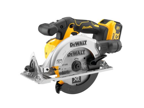 DEWALT Akkus körfűrész 18 V szénkefe nélküli (2 x 5,0 Ah akku + töltő) DCS565P2