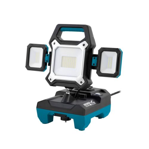 Akkumulátoros műhelylámpa 18V 25W-1800lm 45W-4000lm 230V Dedra