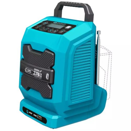 Akkumulátoros rádió bluetooth USB aljzat 18V Dedra