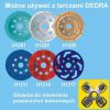 Elektormos koszoru betonra, 1,5kW,125mm szegmentes gyémánt tárcsával