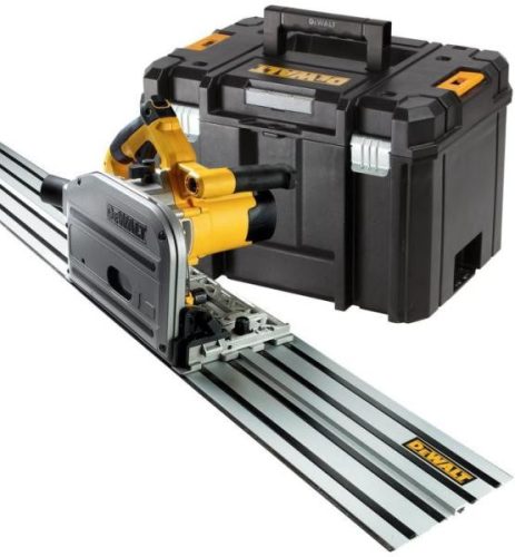DEWALT Merülő körfűrész 1,5 m-es vezetősínnel + TSTAK / 1300 W