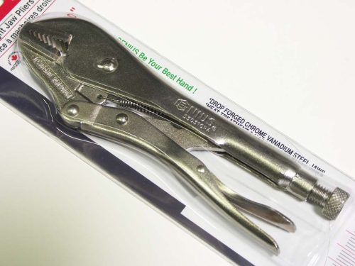 Genius patentfogó önzáró fogó (gripp, blitzfogó), egyenes pofájú, 10"