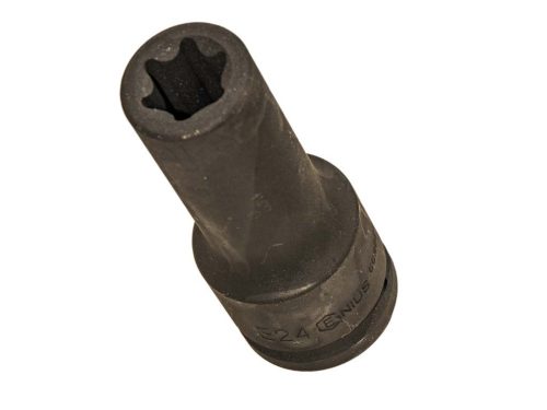 Genius hosszú gépi dugókulcs E-torx 3/4" 24-es