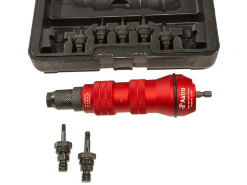 Genius szegecsanya behúzó adapter fúrógéphez/behajtó géphez, 10 darabos