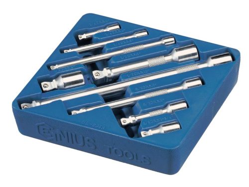 Genius hosszabbító szár készlet (alámetszett), 1/4" 3/8" és 1/2", 9 darabos