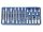 Genius imbusz bit készlet dugókulcs foglalatban, colos 3/8" és 1/2", 24 darabos