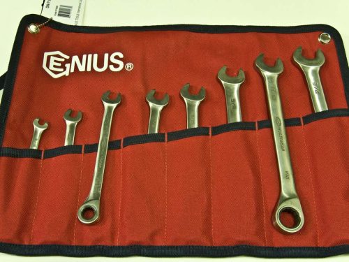 Genius racsnis csillag-villás kulcs készlet, 5/16-3/4", 8 darabos
