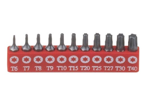 Genius bit készlet, T-torx (külső), 11 darabos