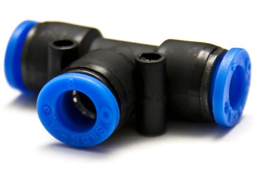 Genius műanyag-levegőcső dugaszolható összekötő, T-alakú, 3x 12mm