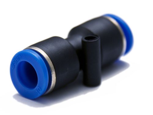 Genius műanyag-levegőcső összekötő (dugaszolható), egyenes, 2x12mm