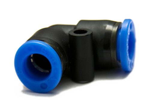 Genius műanyag-levegőcső összekötő (dugaszolható), 90° könyök, 2x 8mm