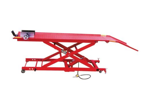 Genius hidro-pneumatikus motorkerékpár emelő, 450kg
