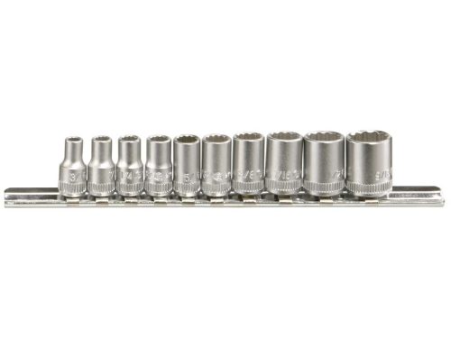 Genius dugókulcs készlet, colos, 1/4", 10 darabos
