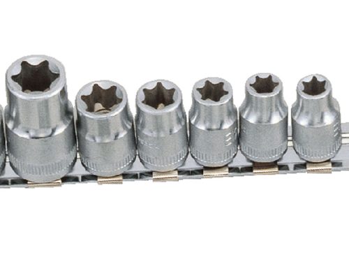 Genius dugókulcs készlet, E-torx, 1/4", 3/8", 1/2", 14 darabos