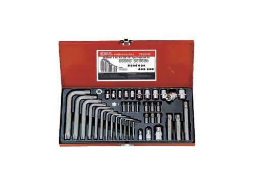 Genius torx készlet, E+T típusú 1/4", 3/8", 1/2", 40 darabos