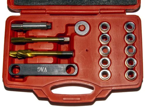 Genius Féknyereg menetjavító készlet, VAG (VW-Audi Csoport), M12x1.5mm, 14 darabos