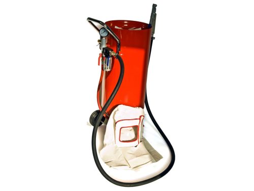 Genius kültéri homokfúvó, homorú fedéllel, 75liter