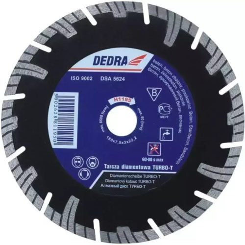 Turbo-T gyémánttárcsa 250mm/25,4