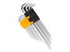 INGCO Hosszú torx kulcs készlet 9 részes T10-T50 S2
