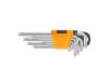 INGCO Hosszú torx kulcs készlet 9 részes T10-T50 S2