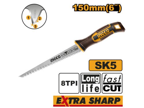 INGCO Gipszkarton fűrész 150 mm/ T8