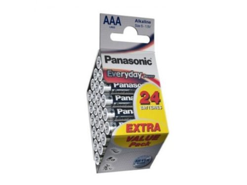 PANASONIC AAA/mikro tartós alkáli elem 1,5 V (24 db)
