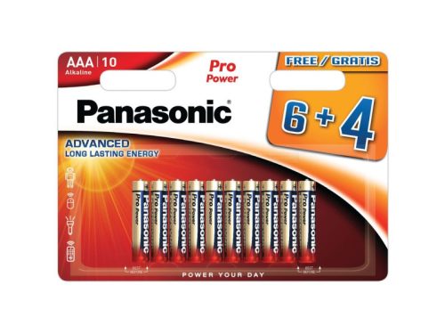 PANASONIC AAA/mikro szuper tartós alkáli elem 1,5 V (10 db)