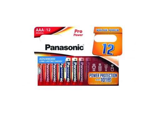PANASONIC AAA/mikro szuper tartós alkáli elem 1,5 V (12 db)