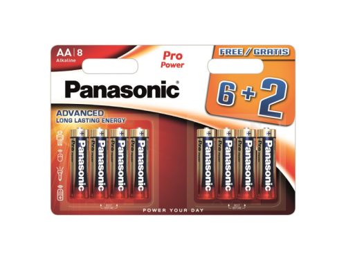 PANASONIC AA/ceruza szuper tartós alkáli elem 1,5 V (8 db)