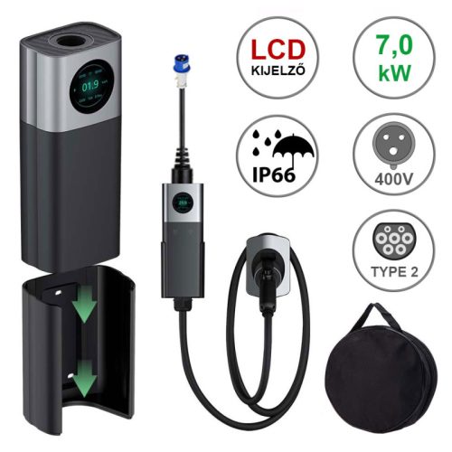 Q20 - 7.0kW, Type2  EV töltő **