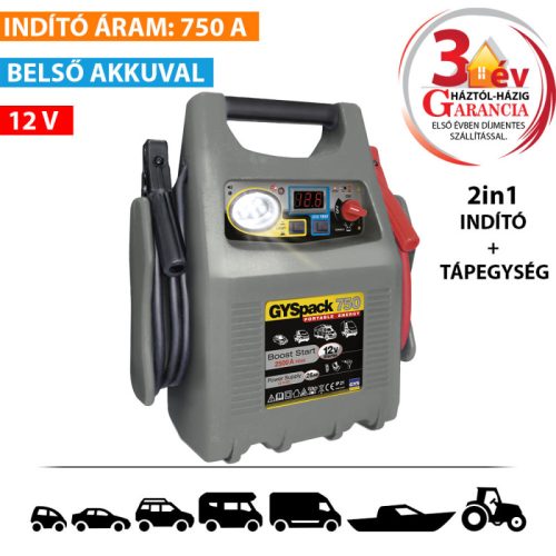 GYSPACK 750 akkumulátor indító