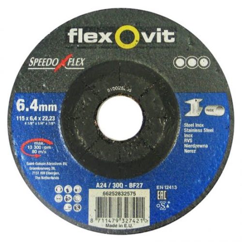 Tisztító korong 125x6,4x22,2mm  BF27 INOX **