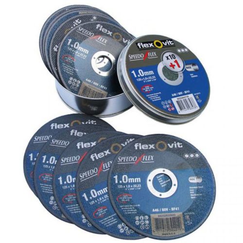 Vágókorong Speedoflex 125x1x22,2mm BF41 fém-inox 10+1db  fémdobozban **