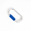 Alumínium karabiner 25KN ezüst-kék