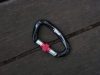 Alumínium karabiner 25KN fekete-piros